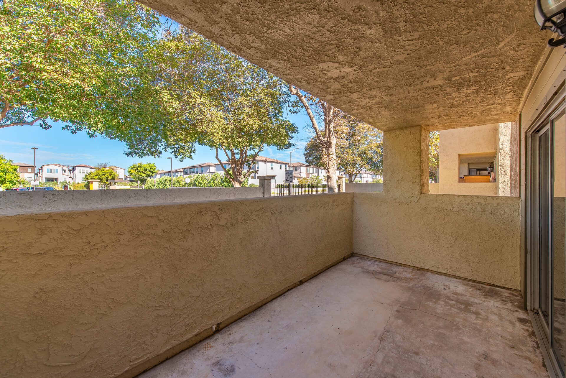 Patio · view beyond the wall
